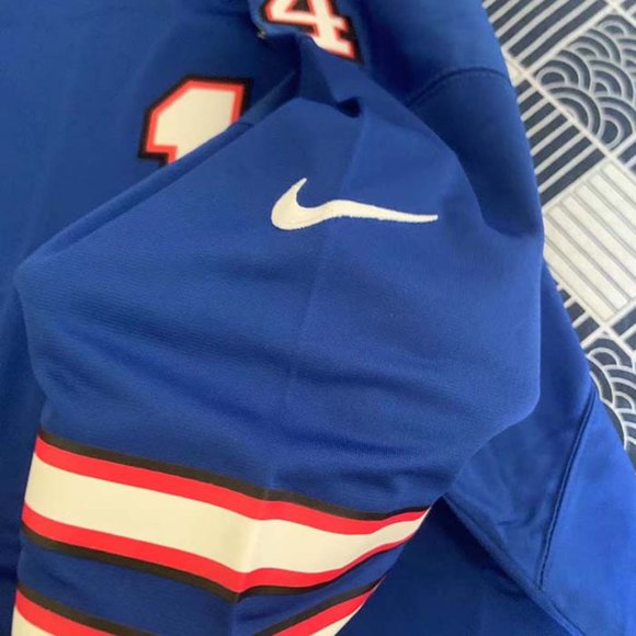 Nike Buffalo Bills Stefon Diggs #14 Home Jersey NFL - Picture 8 of 10